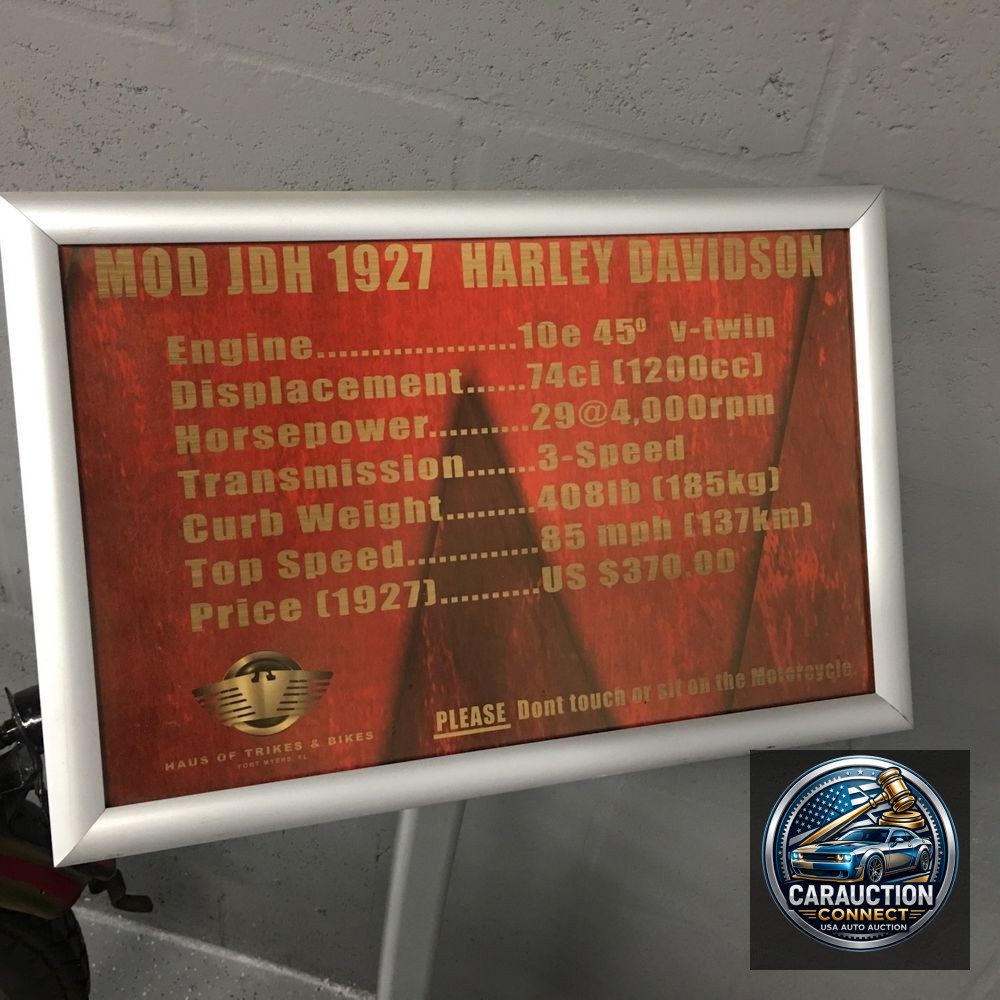 1927 Harley Davidson MOD JDH