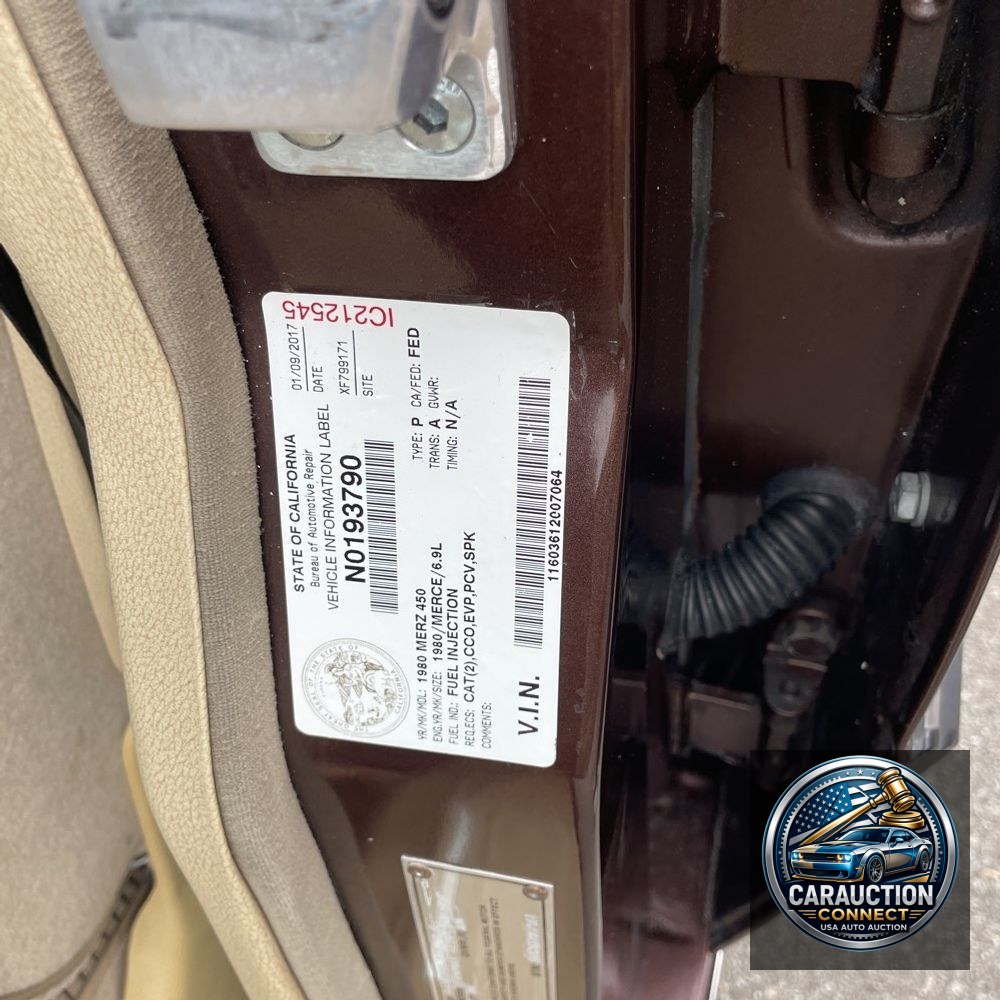 1980 Mercedes Benz 450 Base