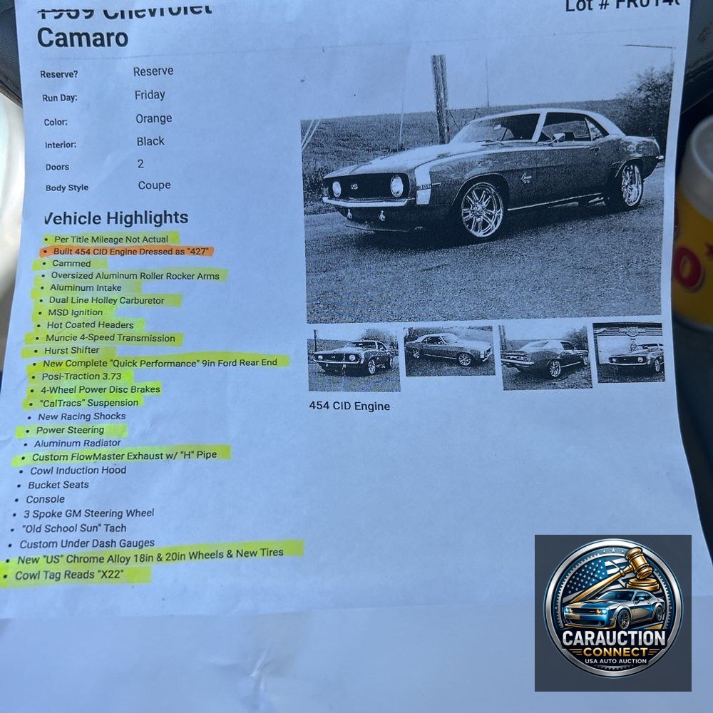 1969 Chevrolet  Camaro Ss