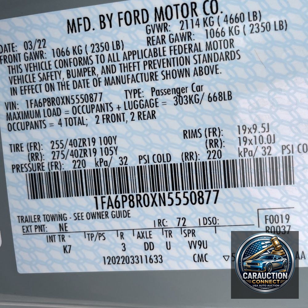 2022 Ford Mustang Mach 1