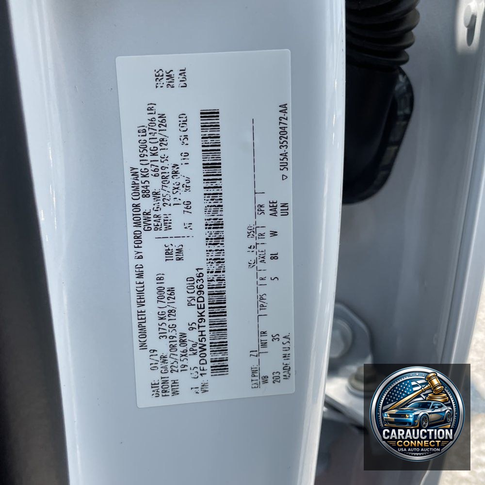 2019 Ford Commercial CA60-84 CREW CAB  4X4 6.7L
