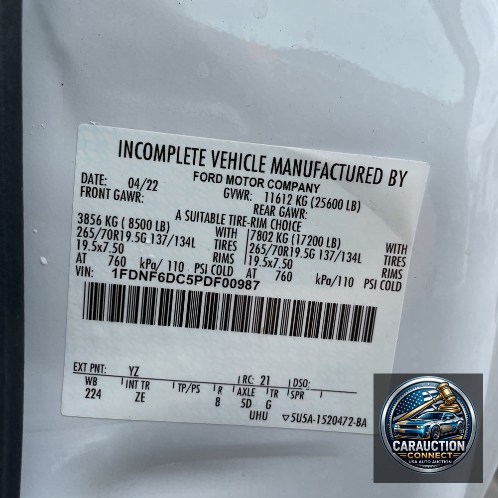2023 Ford Commercial CA84-207 CONV CAB  TRUCK 4X2 6.7L