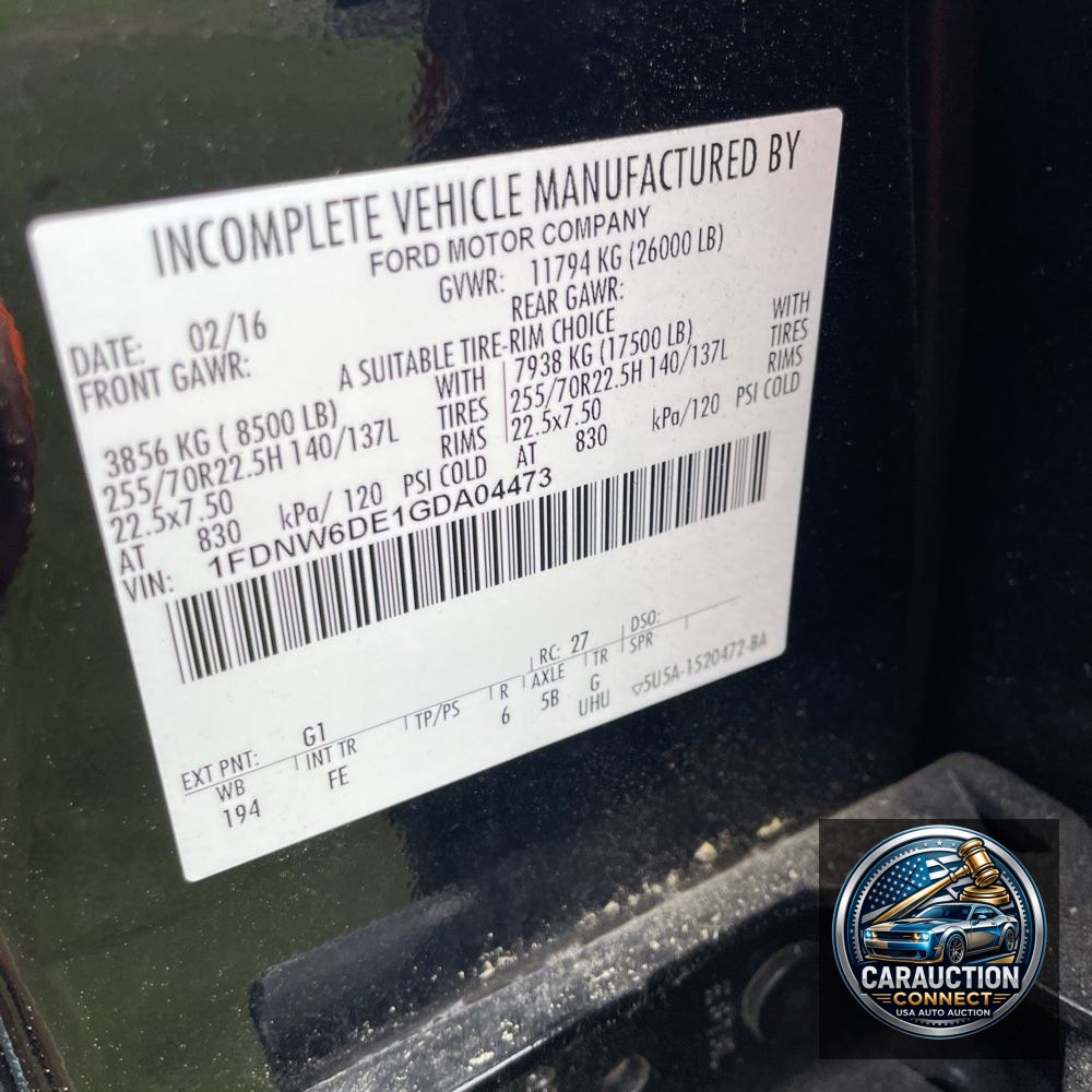 2016 Ford F650 STR Frame