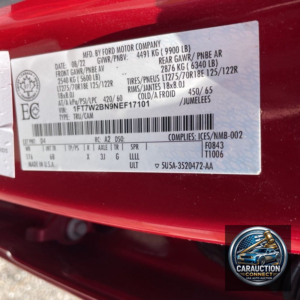 2022 Ford F250 S/D Lariat