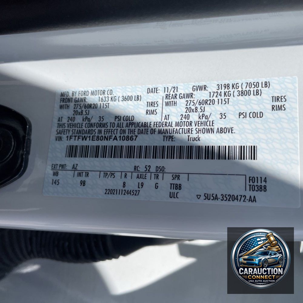2022 Ford F150 Platinum