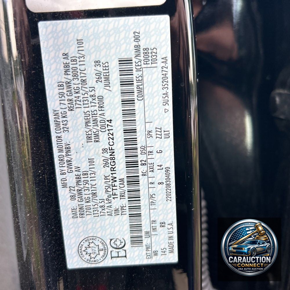 2022 Ford F150 Raptor