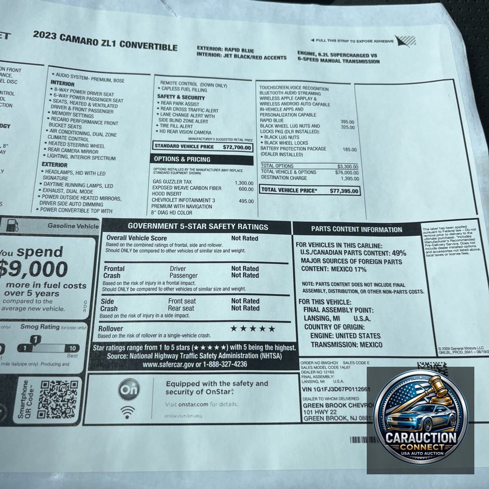 2023 Chevrolet Camaro ZL1