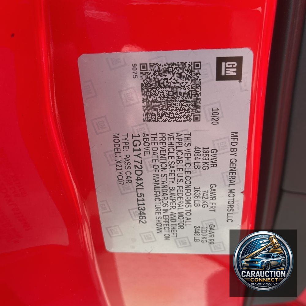 2020 Chevrolet Corvette Stingray