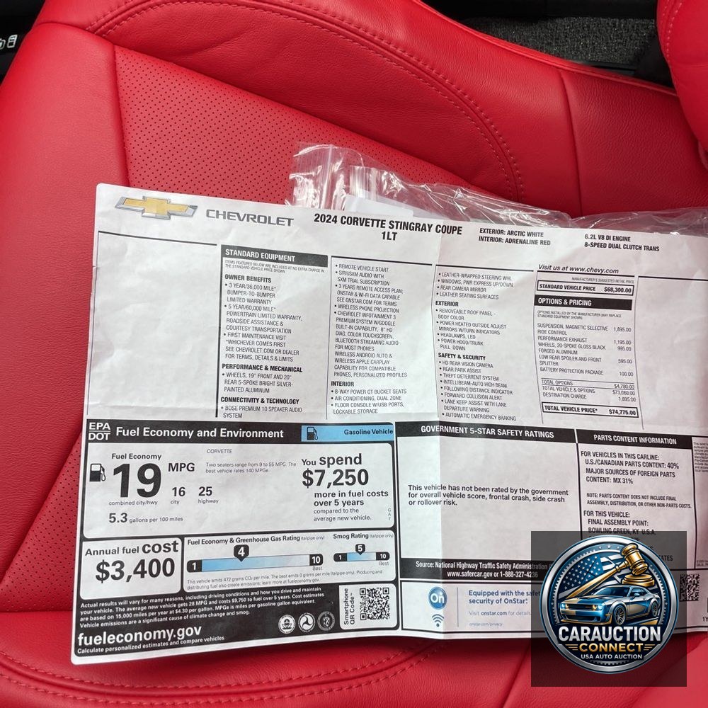 2024 Chevrolet Corvette Stingray