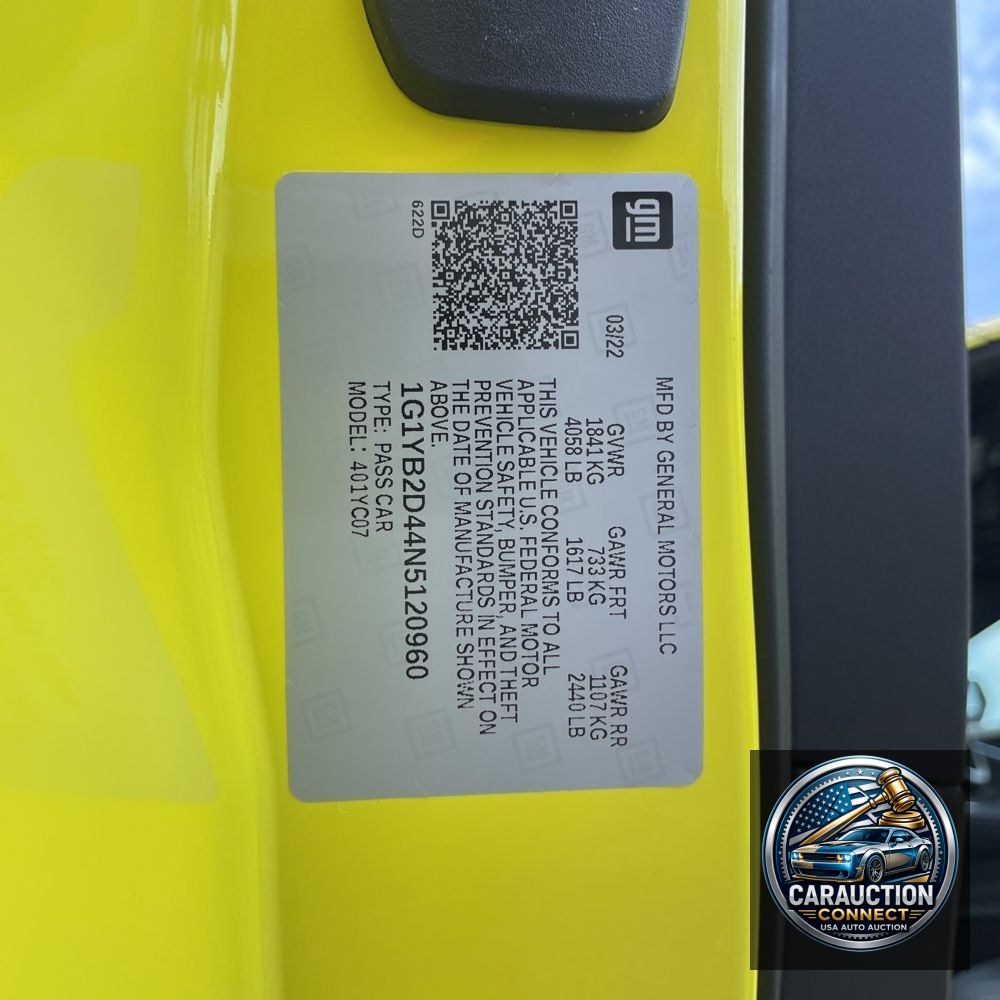 2022 Chevrolet Corvette Stingray