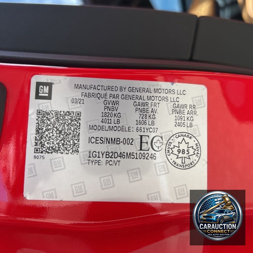 2021 Chevrolet Corvette Stingray 2LT