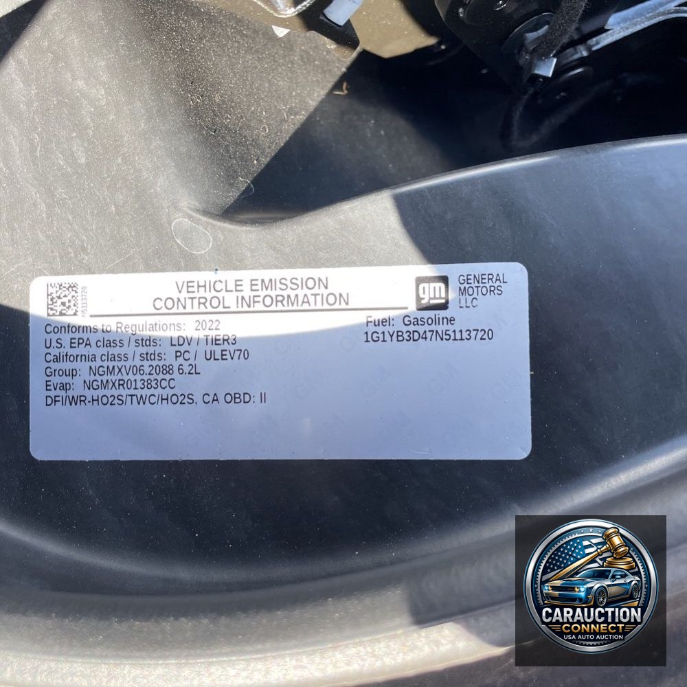 2022 Chevrolet Corvette Stingray
