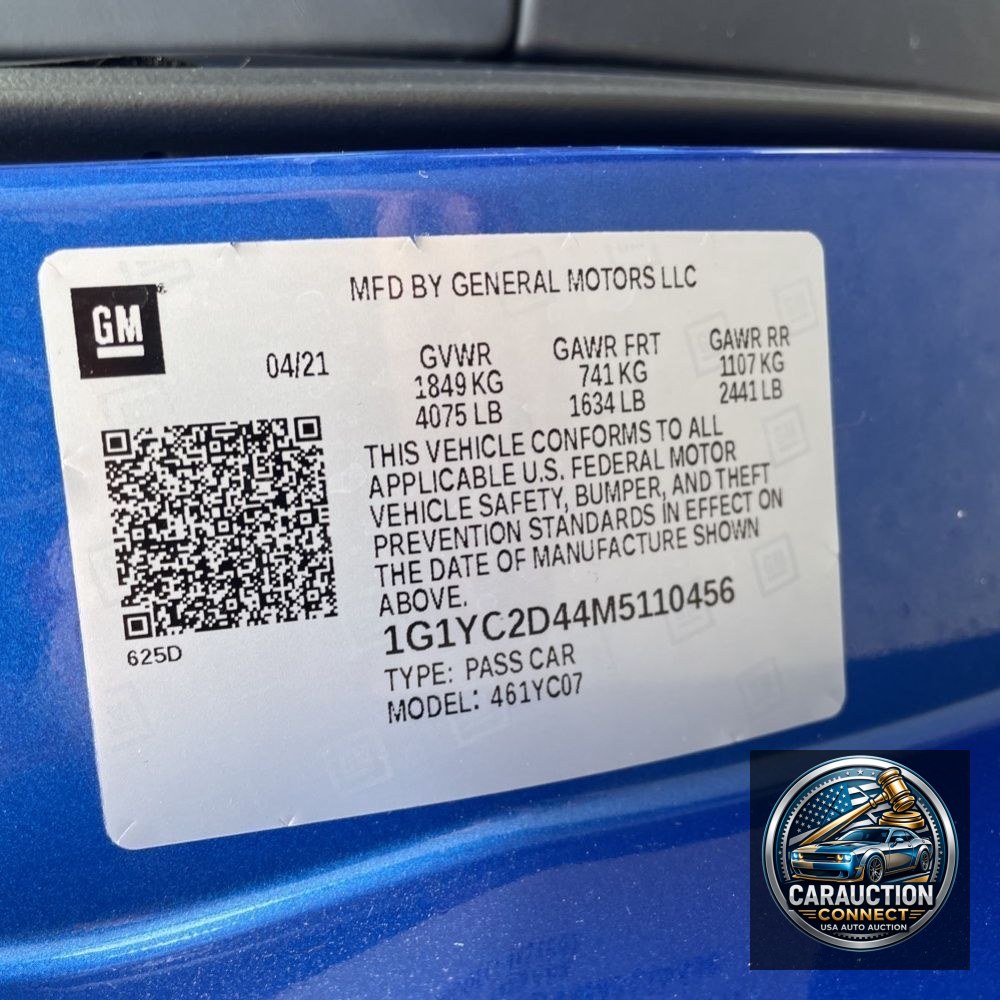 2021 Chevrolet Corvette Stingray