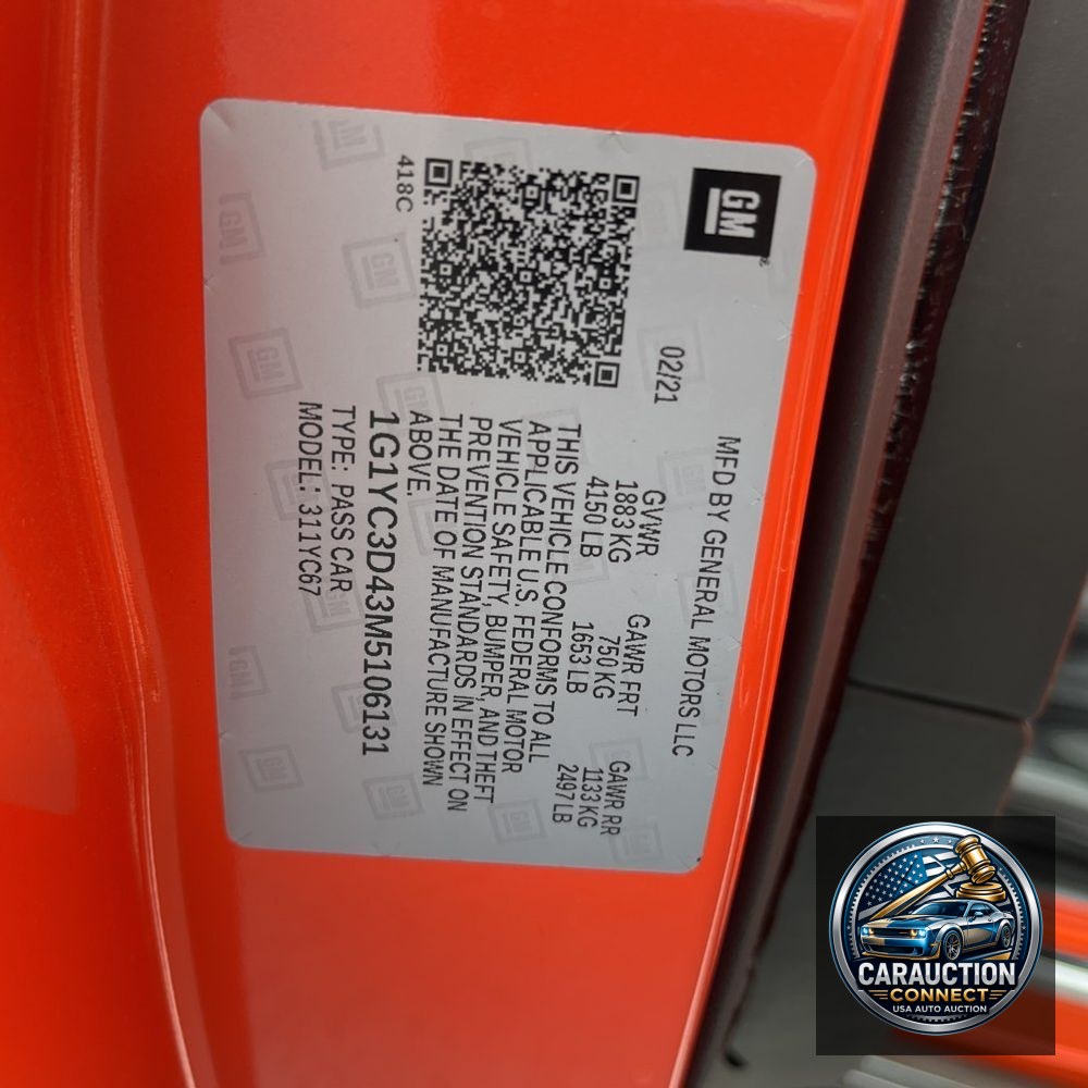 2021 Chevrolet Corvette Stingray