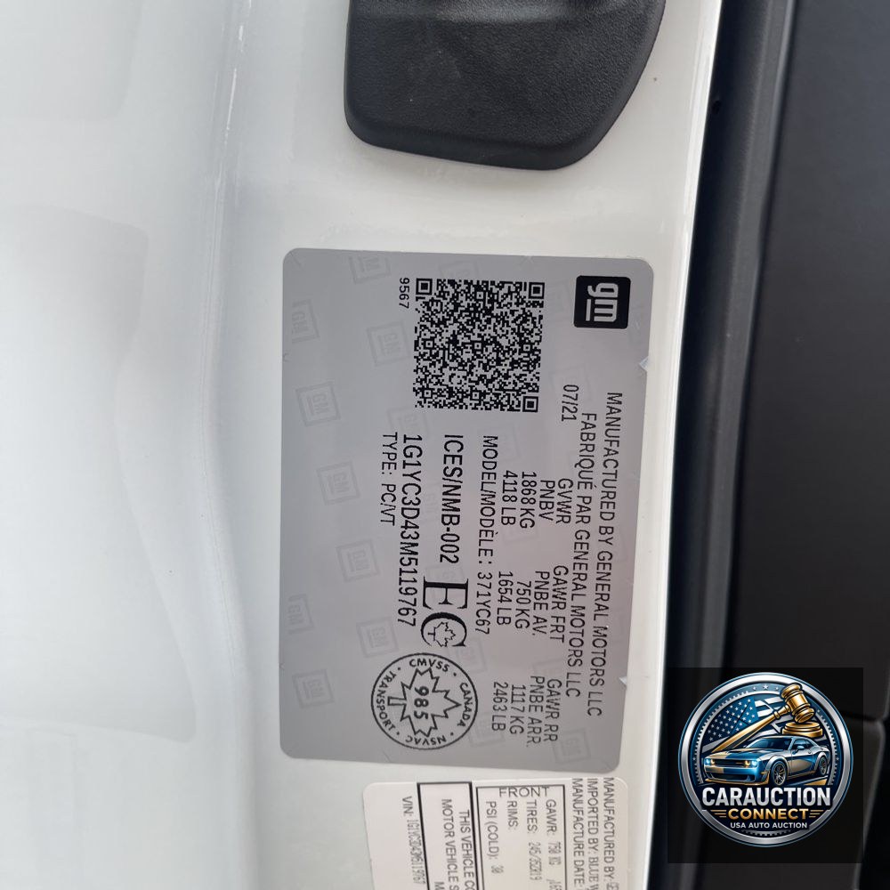 2021 Chevrolet Corvette Stingray 3LT