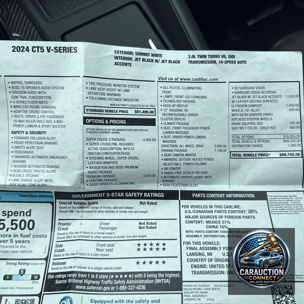 2024 Cadillac CT5-V Base