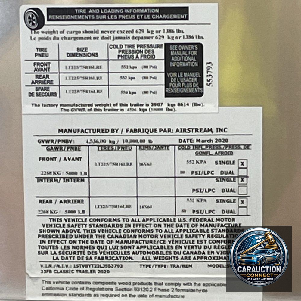2020 Airstream Classic 33FB