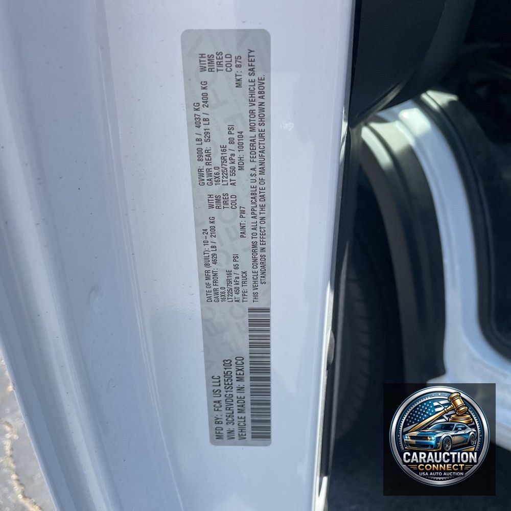 2025 Ram 2500 ProMaster Vans SLT HR