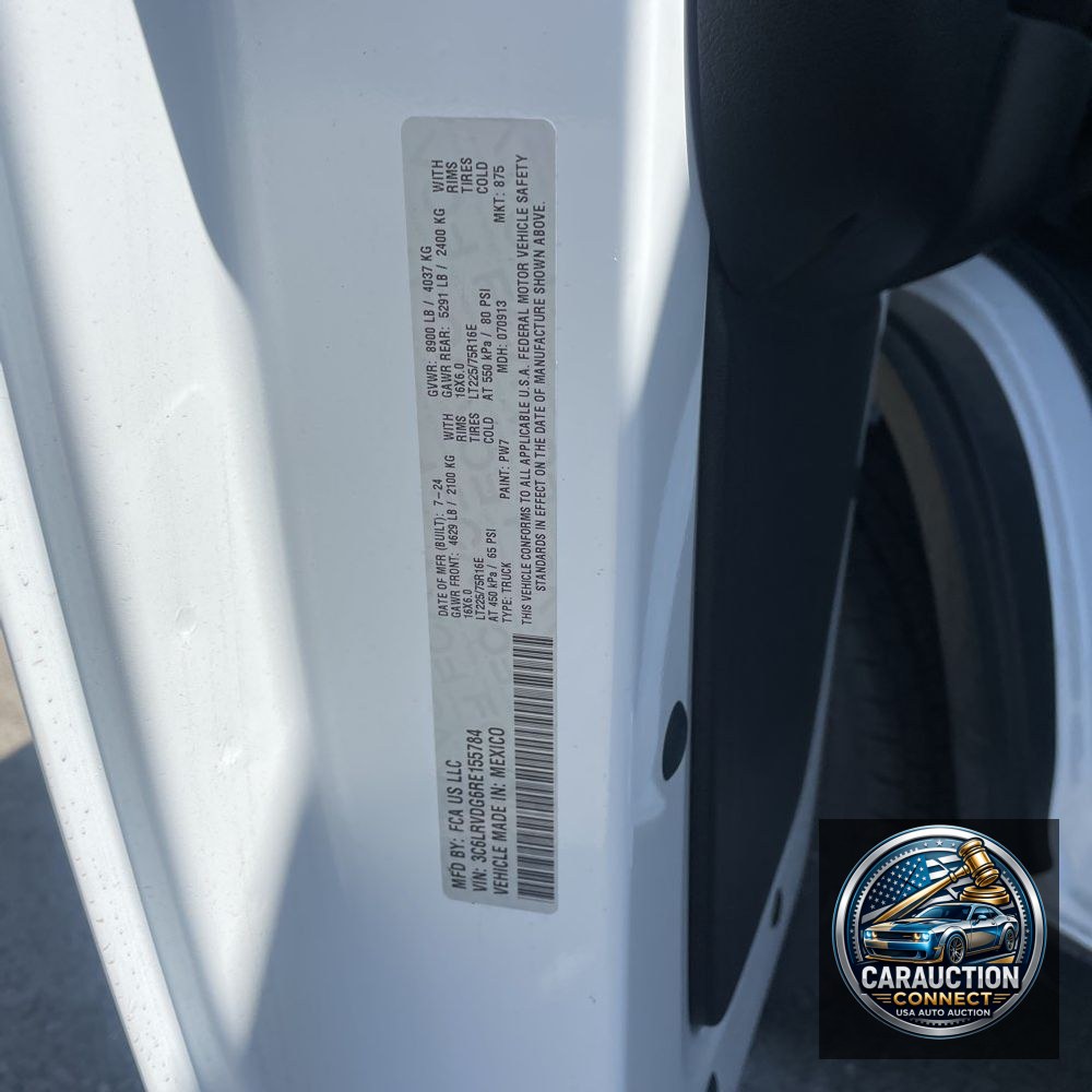 2024 Ram 2500 ProMaster Vans SLT+ HR