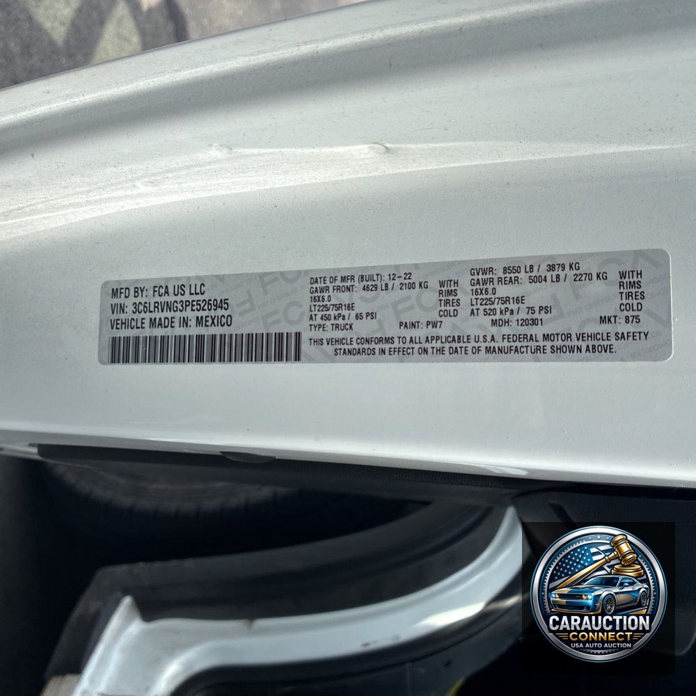 2023 Ram ProMaster 1500 118 WB