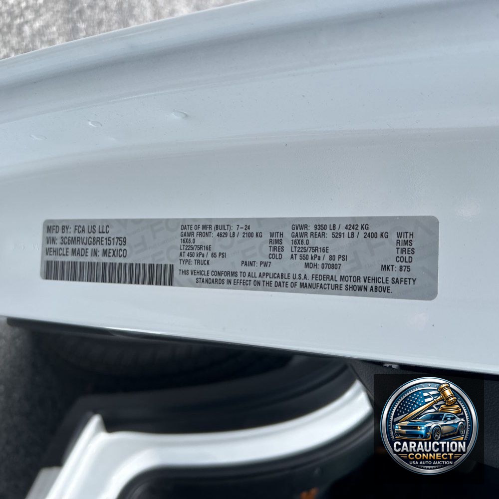 2024 Ram 3500 ProMaster Vans Tradesman w/o Pas HR