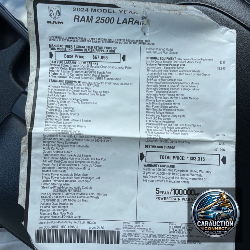 2024 Ram 2500 Laramie