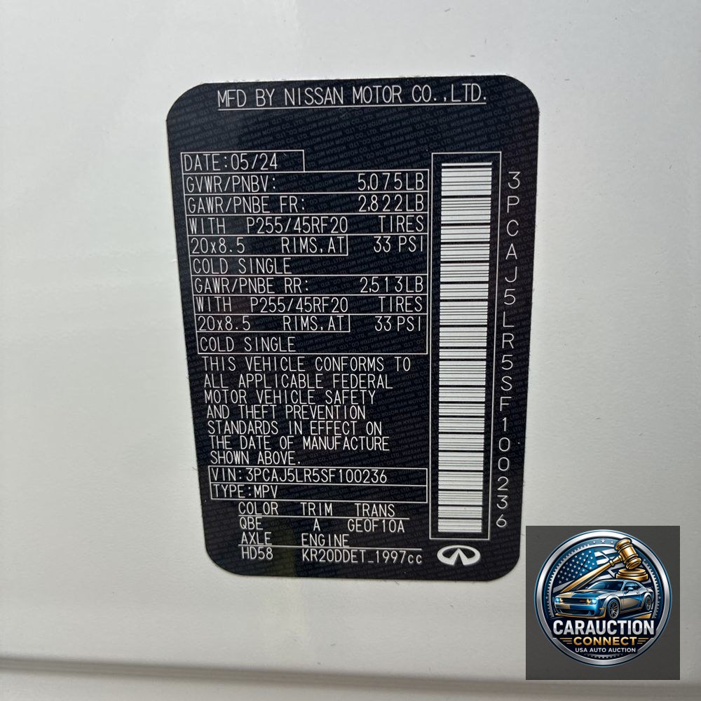 2025 INFINITI QX55 Sensory