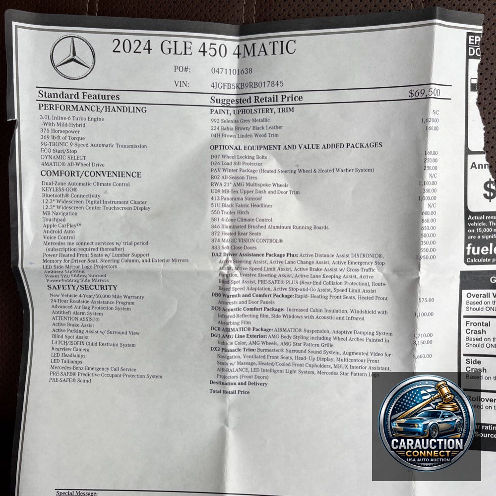 2024 Mercedes-Benz GLE GLE 450 4MATIC