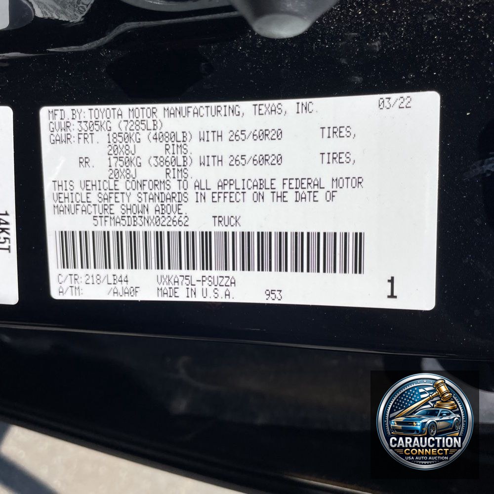 2022 Toyota Tundra 1794 Edition