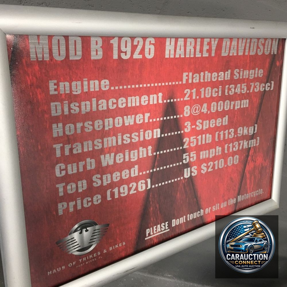 1926 Harley Davidson MOD B