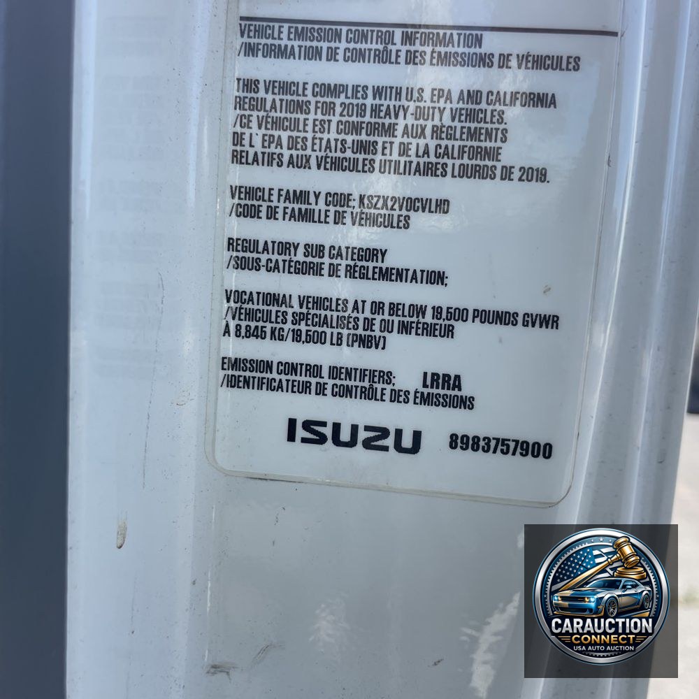 2019 Isuzu Commercial NRR CA88-114.5 BBC COE  4X2 5.2L