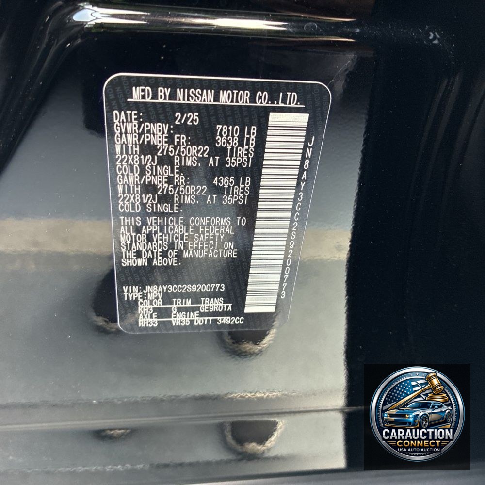 2025 Nissan Armada Platinum Reserve