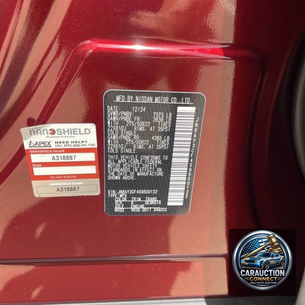 2025 Nissan Armada Platinum Reserve
