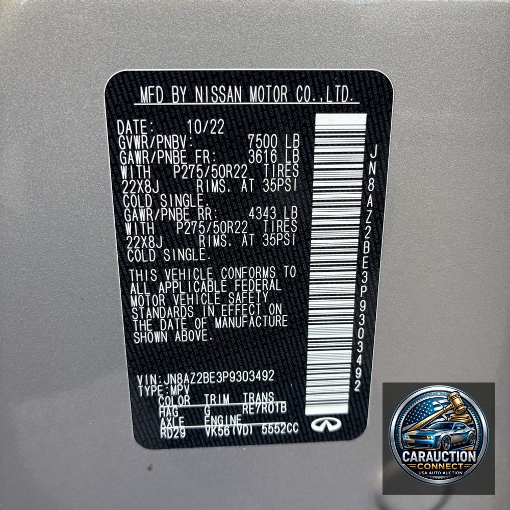 2023 INFINITI QX80 Sensory