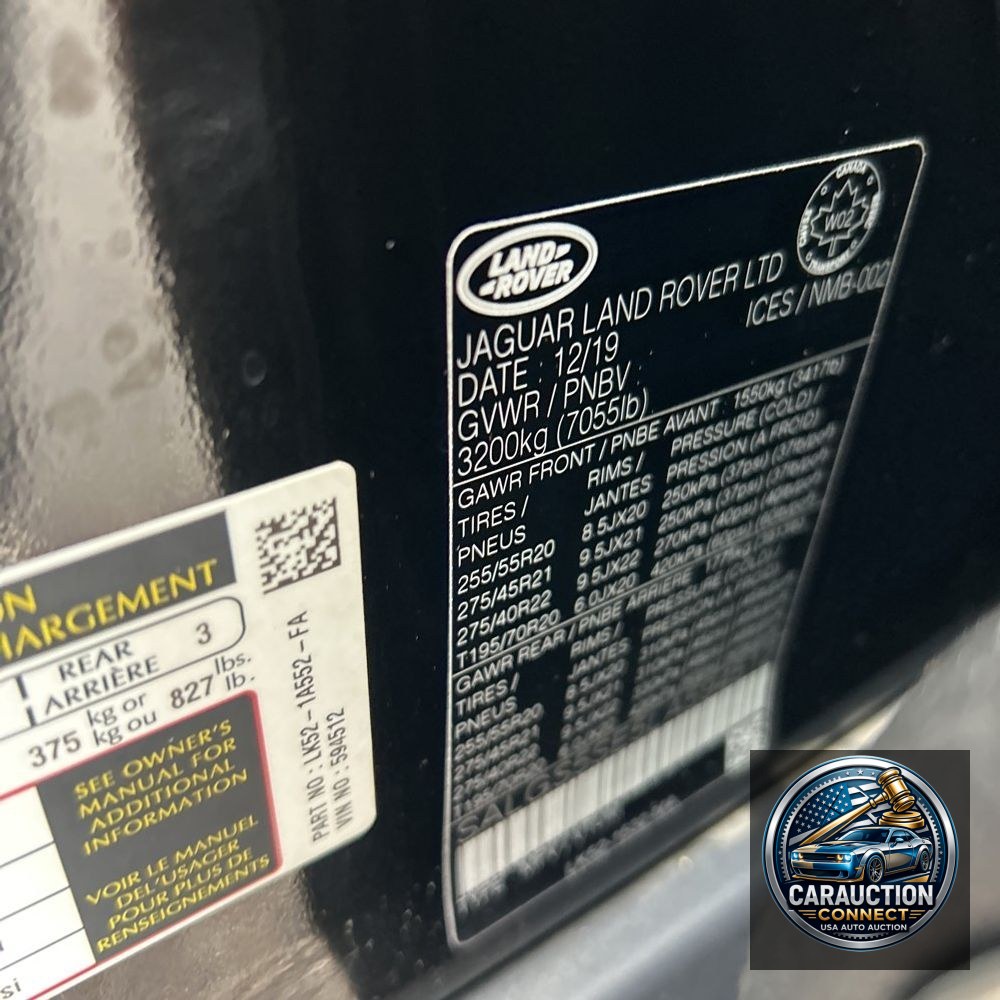 2020 Land Rover Range Rover P525 HSE