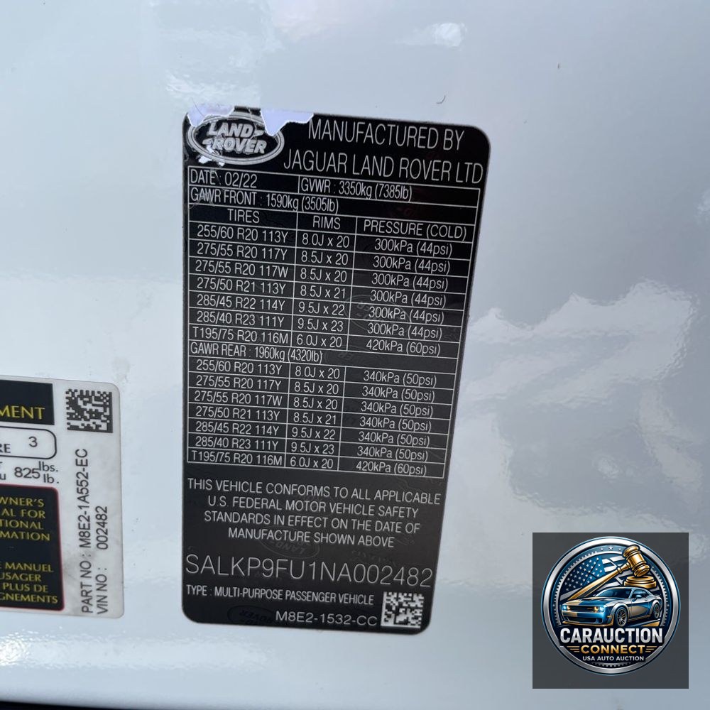 2022 Land Rover Range Rover P400 SE
