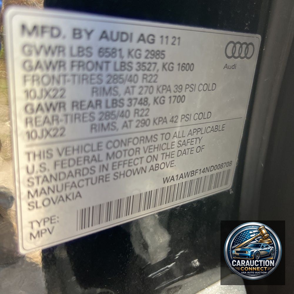 2022 Audi SQ8 Premium Plus