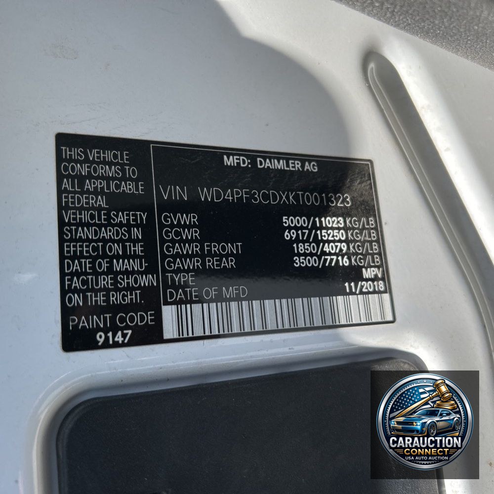2019 Mercedes-Benz Sprinter 3500 High Roof