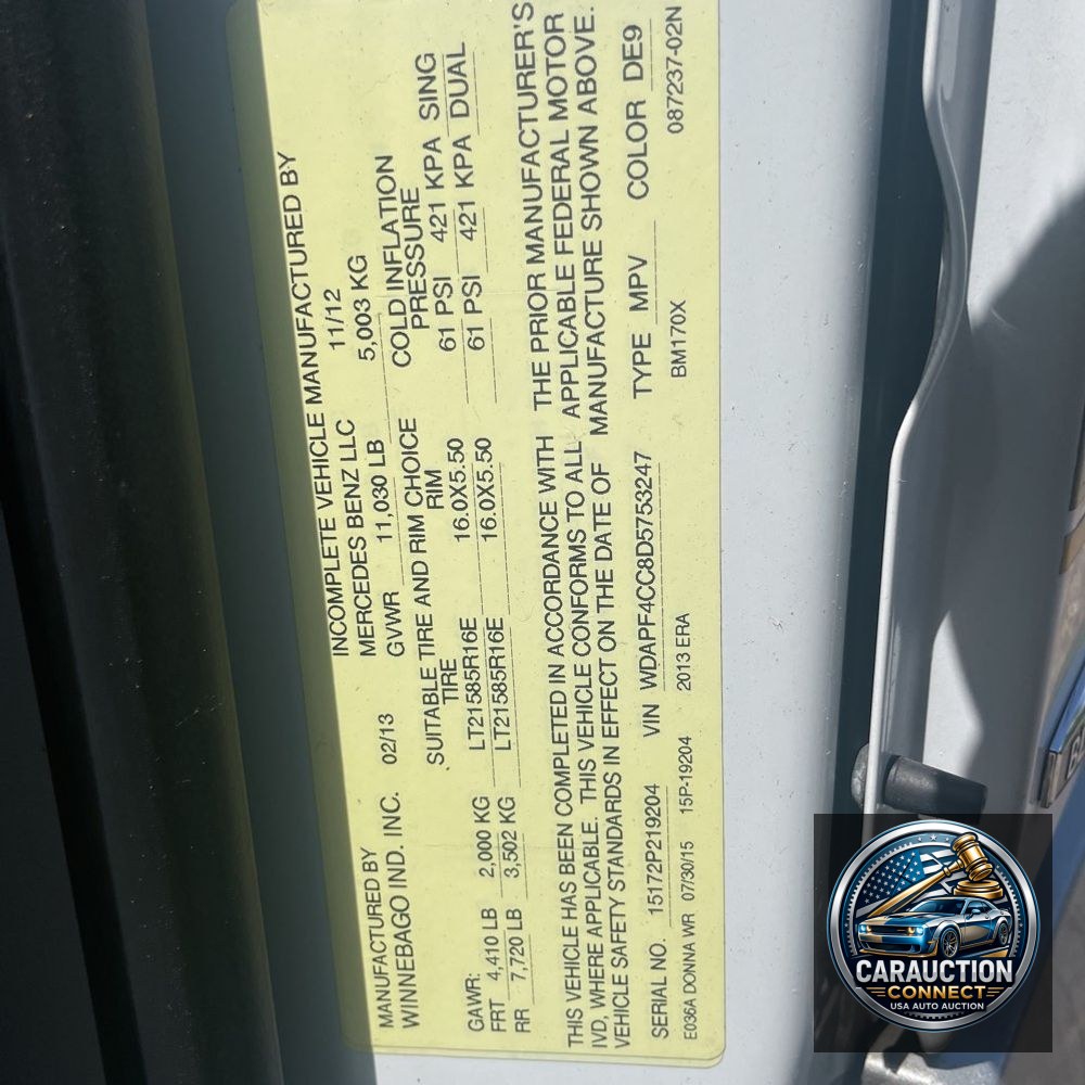 2013 Mercedes-Benz Sprinter 3500
