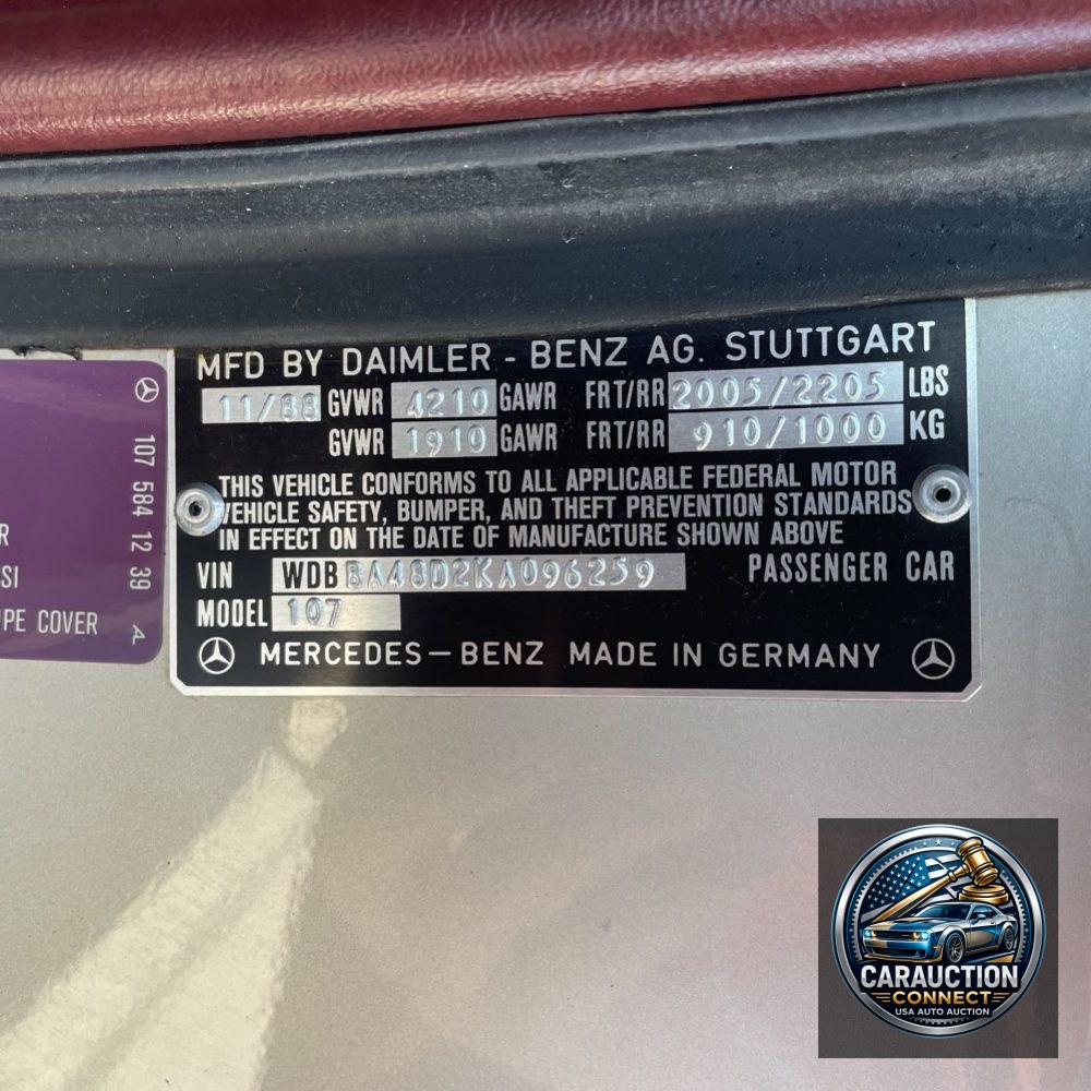 1979 Mercedes-Benz 560 Series SL 2D Coupe Roadster