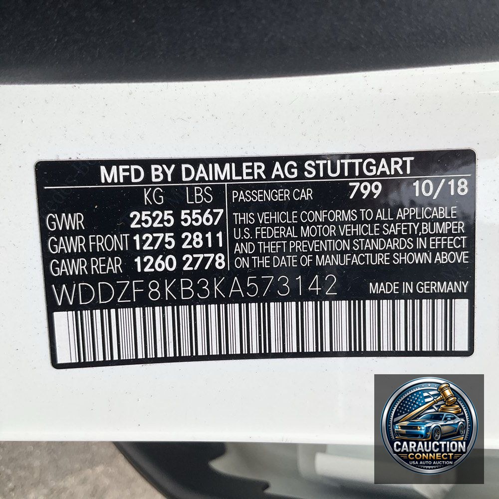 2019 Mercedes-Benz E-Class AMG E 63 S