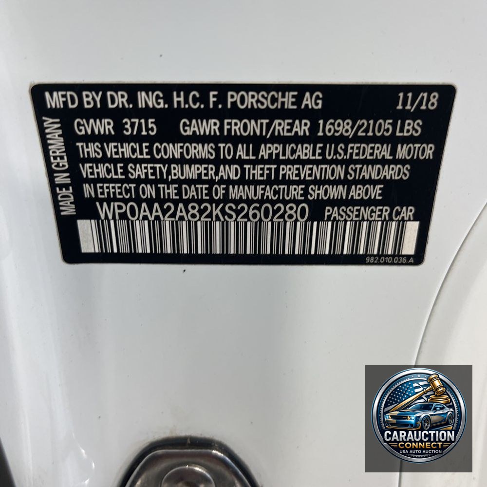 2019 Porsche 718 Cayman Base