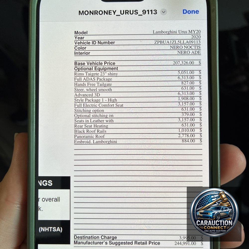 2020 Lamborghini Urus Base